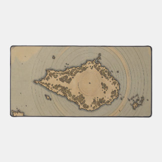 Carte Fantastique Antique de l'Île de Style Cartog
