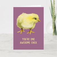 Fantastique Chick Funny Bébé Poulet Anniversaire