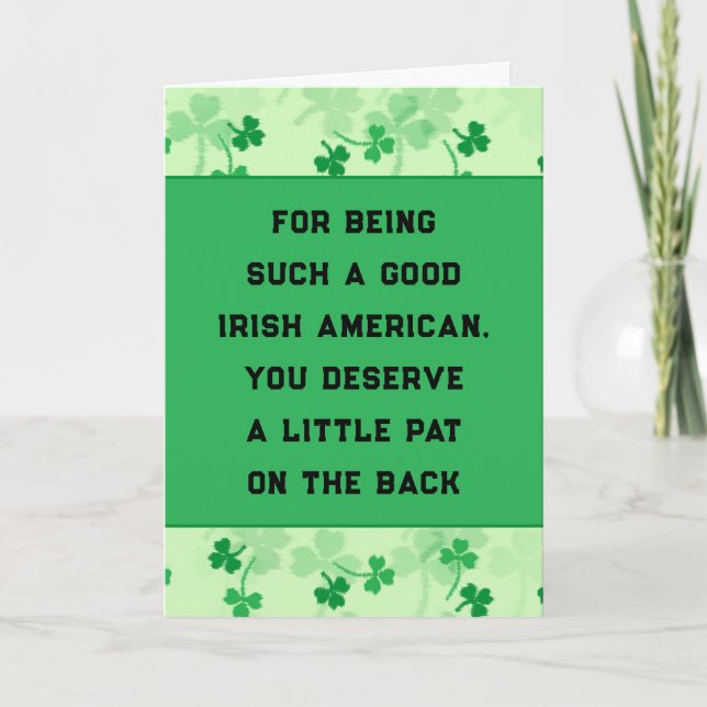 Carte Fantastique Saint Patrick's Day (Devant)