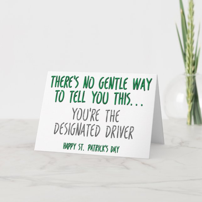 Carte Fantastique Saint Patrick's Day (Devant)