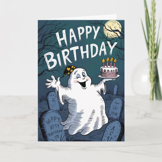 Carte Fantôme d'anniversaire (Devant)
