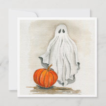 Carte fantôme Halloween