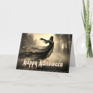 Carte Fantôme noir féminin dans Hellscape - Halloween