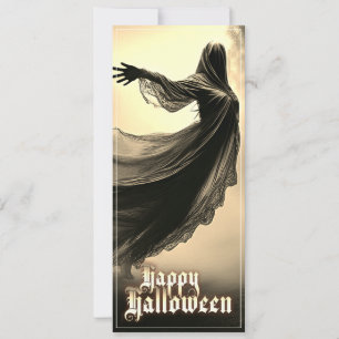Carte Fantôme noir féminin dans Hellscape - Halloween