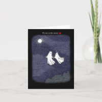 Fantômes d'ours et de lapin volant vers la lune Ha