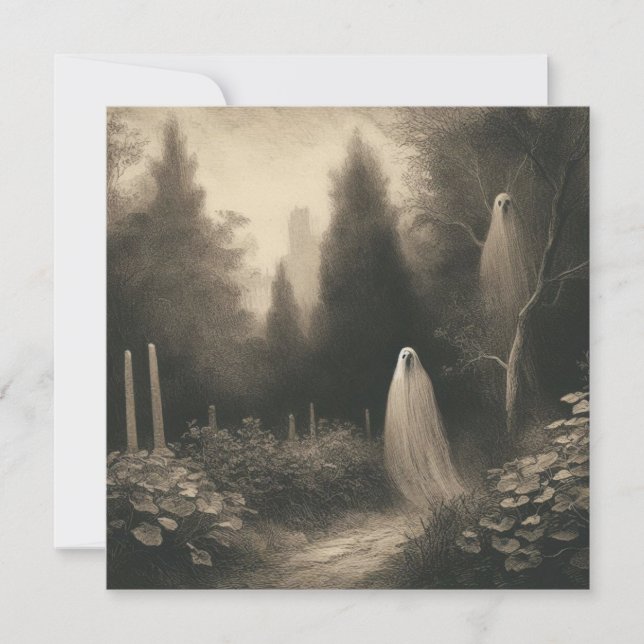 Carte Fantômes éffrayants Dans La Goth D'Horreur De Cime (Devant)