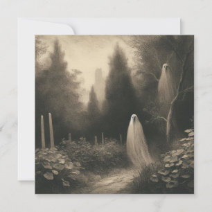 Carte Fantômes éffrayants Dans La Goth D'Horreur De Cime