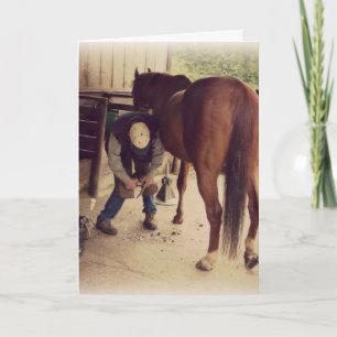 Carte Farrier - Beau Cheval Photo Hoof Trim