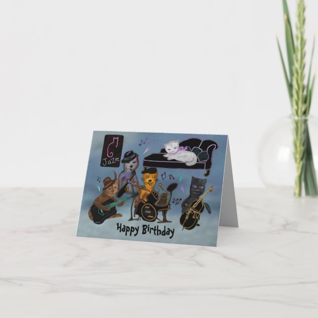 Carte Fat Cats Anniversaire Confiture (Devant)