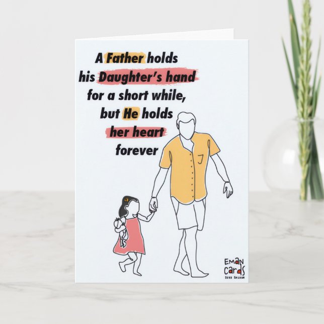 Carte Father's Day - Daughter's Love (Devant)
