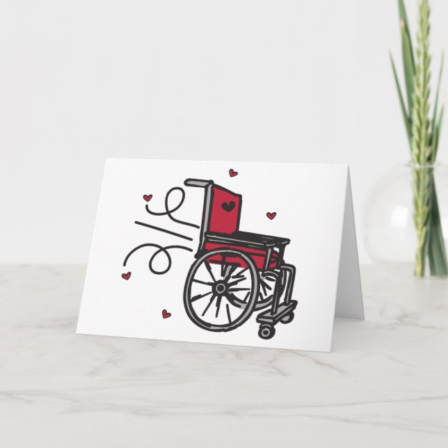 Carte Fauteuil roulant roulant (Devant)