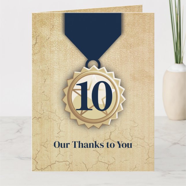 Carte Faux age employé pierre de taille anniversaire (Devant)