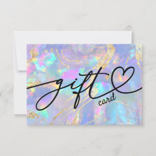 Carte faux holographique opus certificat cadeau
