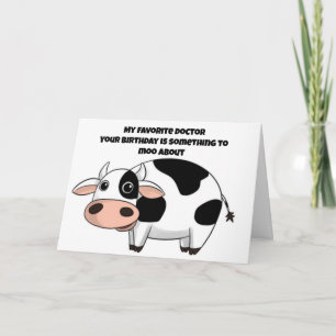 CARTE FAV *DOCTEUR* À L'ANNIVERSAIRE QUELQUE CHOSE À MOO