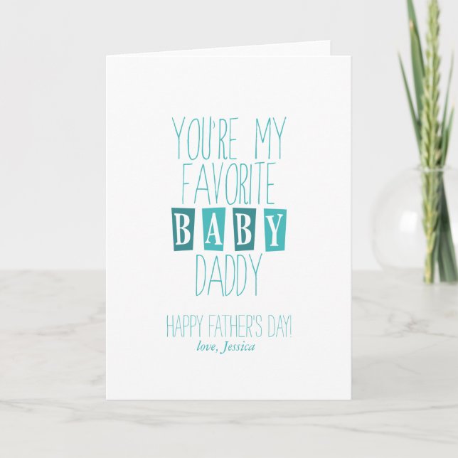 Carte Favori Baby Daddy | Fête des pères (Devant)