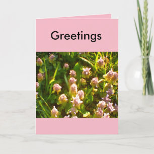 Carte Favoris des voeux du printemps