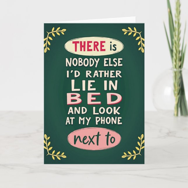 Carte Favorite Bed Phone Partner Card (Devant)