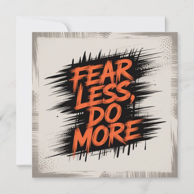 Carte Fear Less, Do More (Devant)