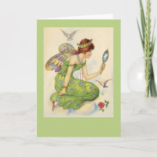 Carte Fée et son miroir