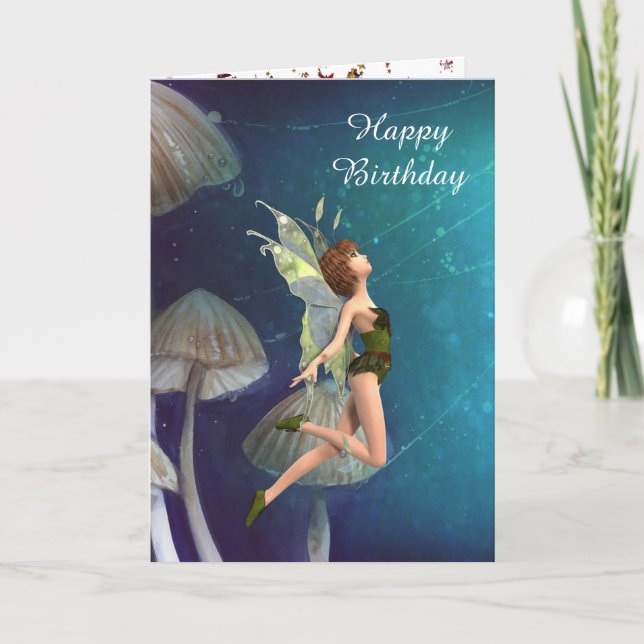 Carte Fée "Joyeux anniversaire" (Devant)