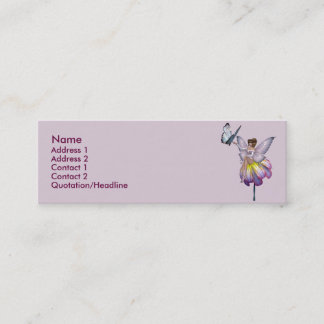 Carte féerique de profil de fleur pourpre de KRW
