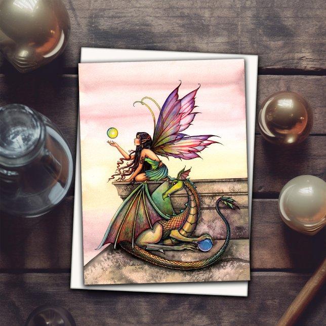 Carte féerique mystique gothique de dragon par (Créateur téléchargé)