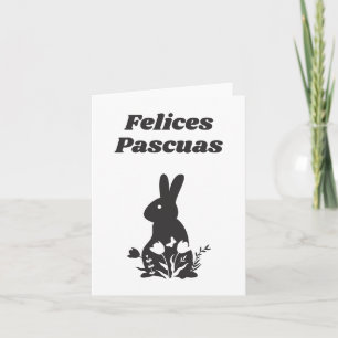 Carte Felices Pascuas, Pâques Espagnol Joyeux