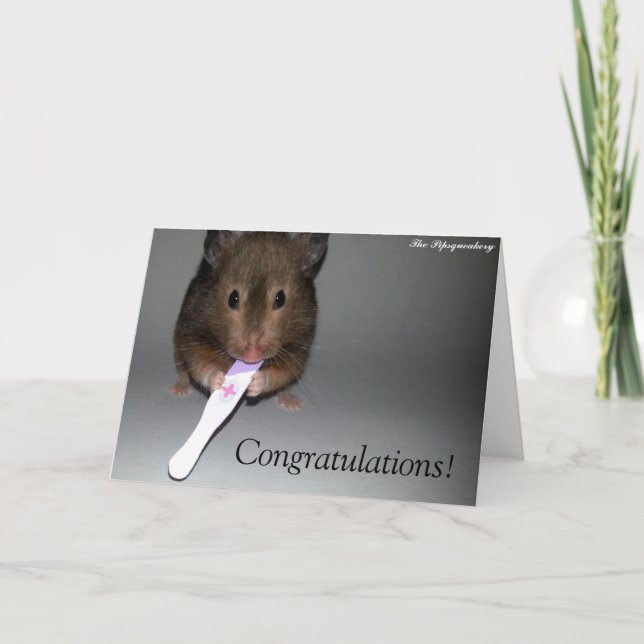 Carte Félicitation ! Tu as un bébé ! (Devant)