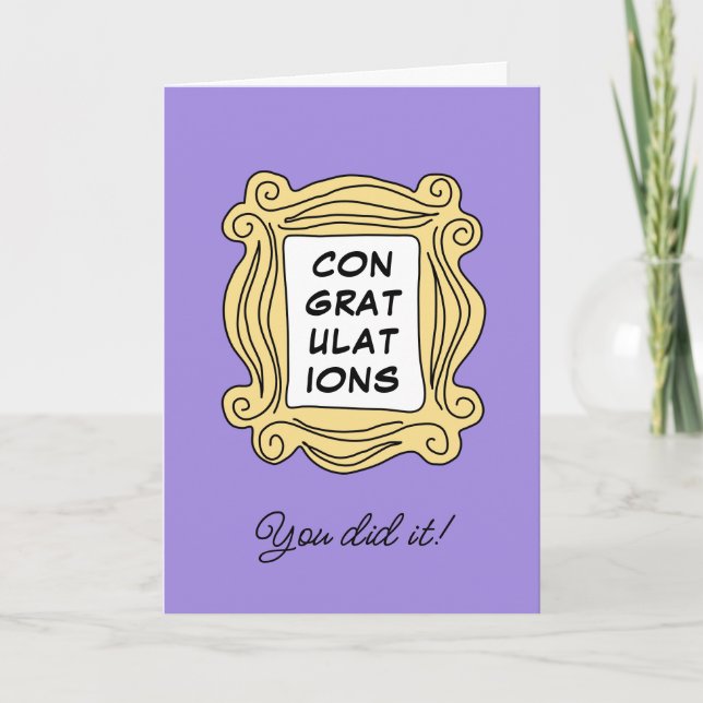 Carte Félicitations à AMIS™ Frame Frame (Devant)