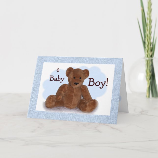 Carte Félicitations à Baby Boy (Devant)