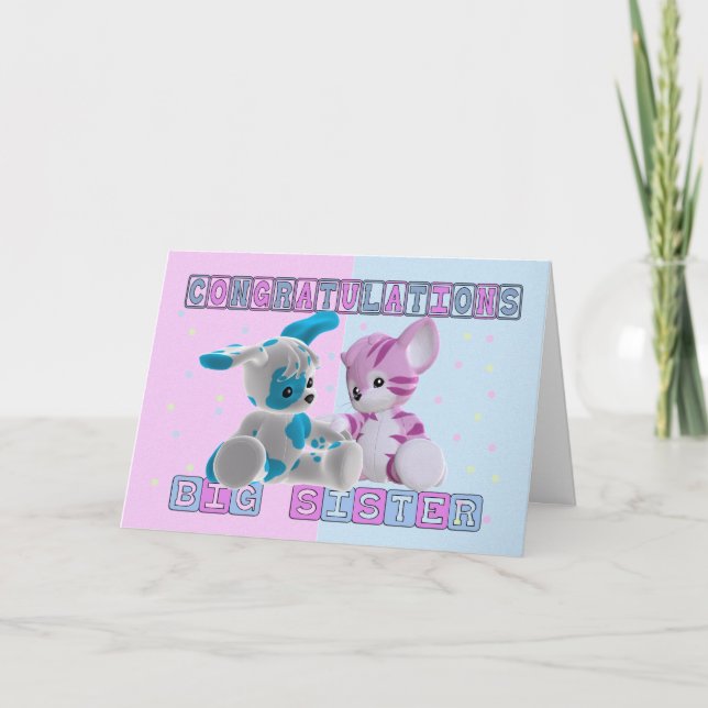 Carte Félicitations à Big Sister (Devant)