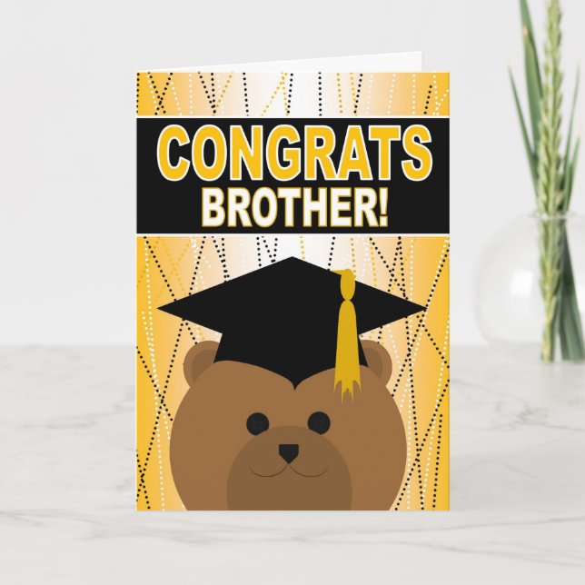 Carte Félicitations à Brother / Bro (Devant)
