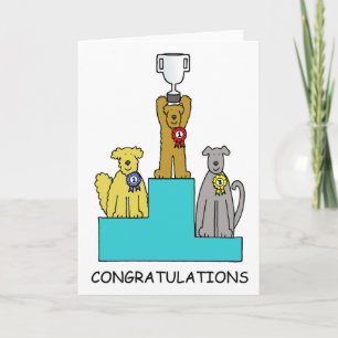 Carte Félicitations à Dog Show