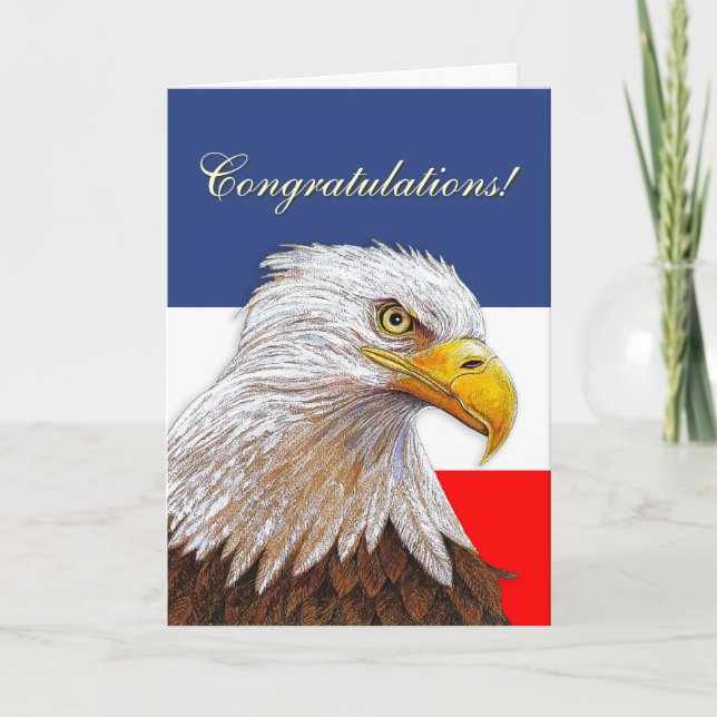 Carte Félicitations à Eagle (Devant)