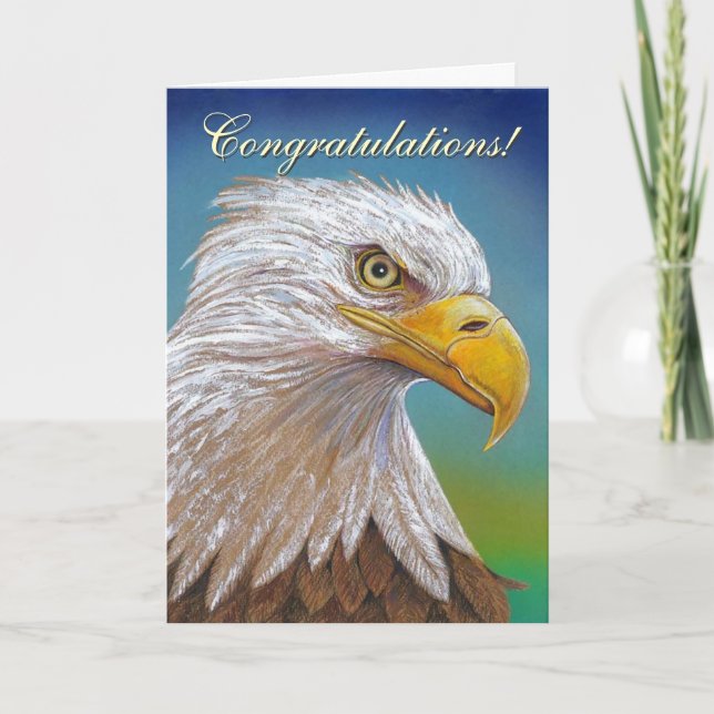 Carte Félicitations à Eagle (Devant)