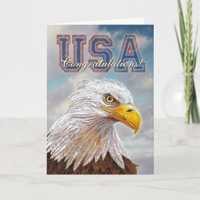 Carte Félicitations à Eagle (Devant)