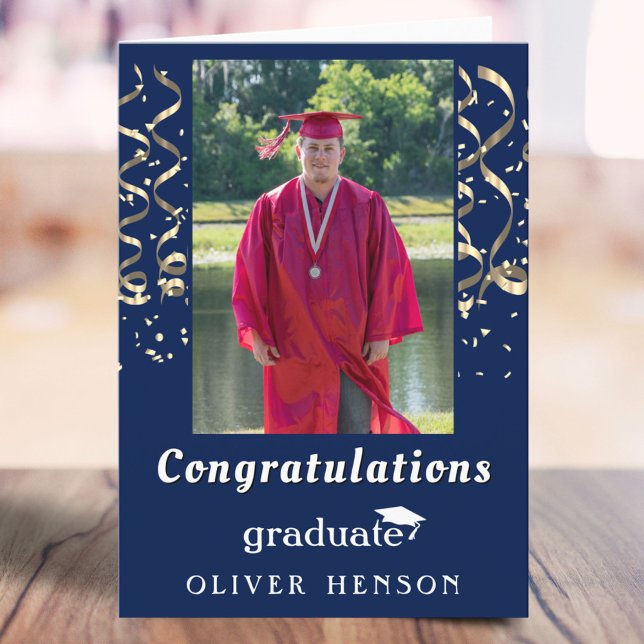 Carte Félicitations à Félicitations à la Graduation Phot (Créateur téléchargé)