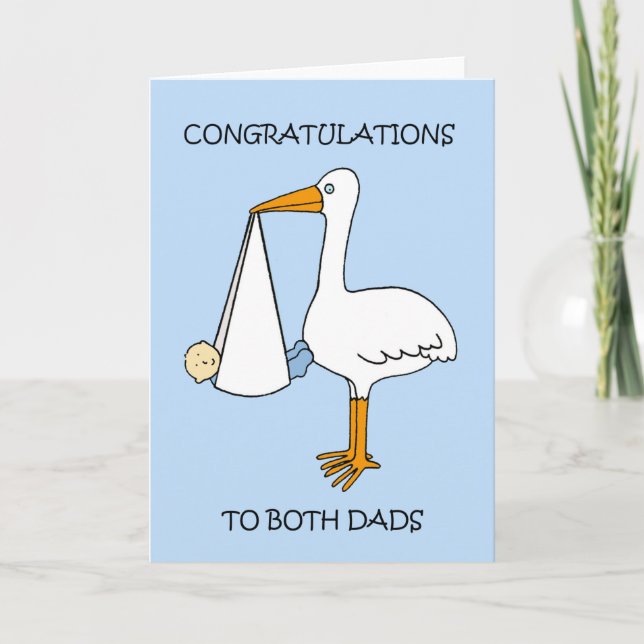Carte Félicitations à Homme Couple sur Baby Boy (Devant)