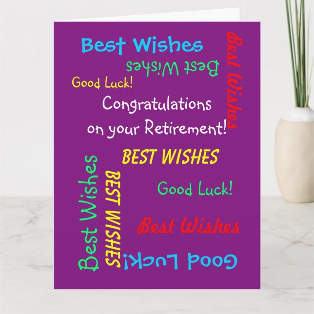 Carte Félicitations à JUMBO Retraite de nous tous (Devant)