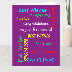 Carte Félicitations à JUMBO Retraite de nous tous