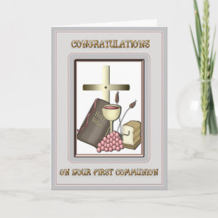 Carte Félicitations à la communion