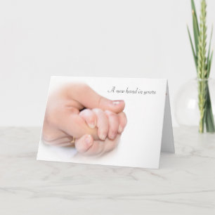 Carte Félicitations à la main du bébé