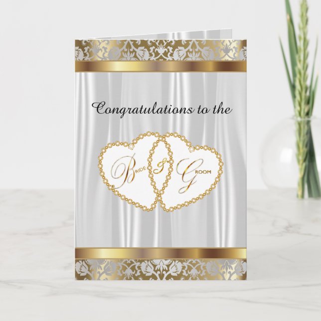 Carte Félicitations à la mariée et à la mariée - Mariage (Devant)