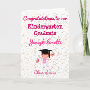 Carte Félicitations à la maternelle Ballerina