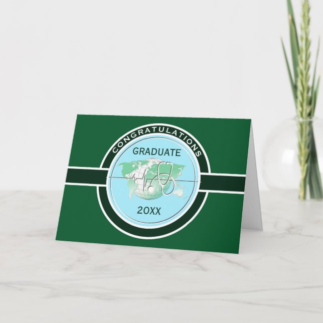 Carte Félicitations à la Médicale Graduation (Devant)