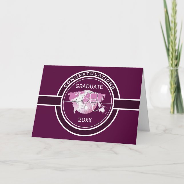 Carte Félicitations à la Médicale Graduation (Devant)