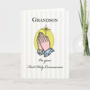 Carte Félicitations à la première communion de Grandson