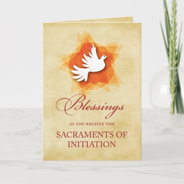 Carte Félicitations à la RCIA pour la confirmation et la (Devant)