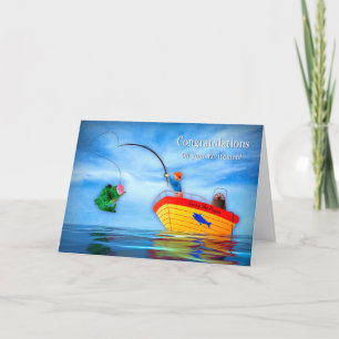 Carte Félicitations à la retraite Chilling & Fishing