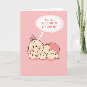 Carte Félicitations à l'arrivée de Baby Girl Diva